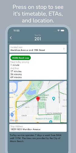 Miami Beach Trolley Tracker スクリーンショット 2
