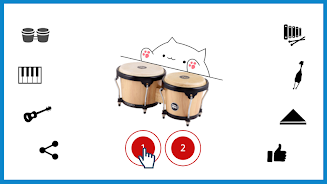 Bongo Cat Musical Instruments Zrzut ekranu 1