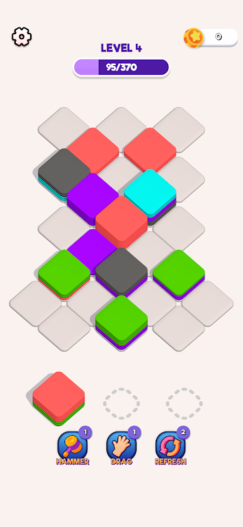 Block Sort 3D - ASMR Tile Sort Schermafbeelding 0