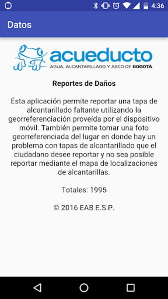 Reporte Daños EAAB 스크린샷 0