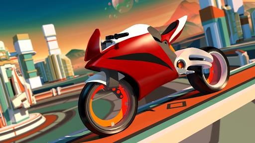 Gravity Rider: Space Bike Race स्क्रीनशॉट 1