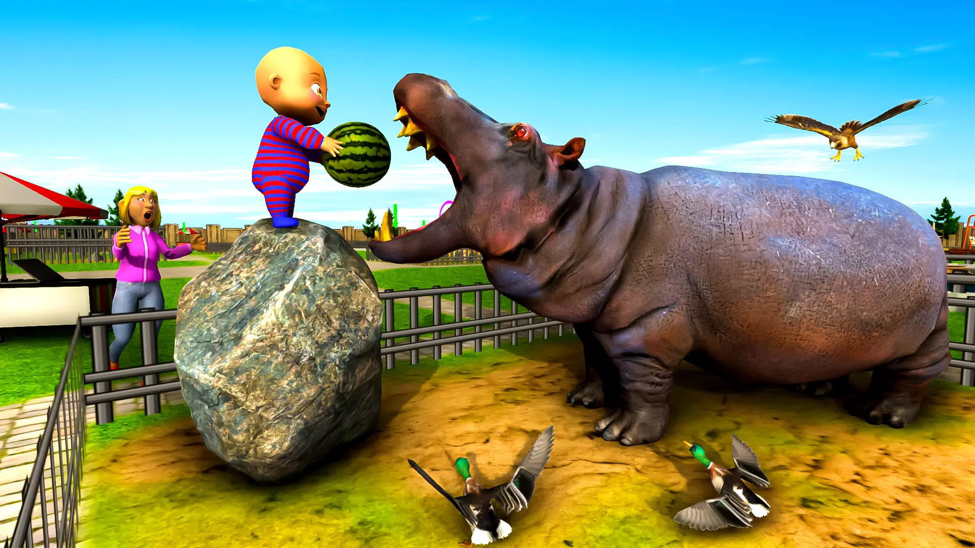 Naughty Baby 3D: Daddy Zoo Fun ဖန်သားပြင်ဓာတ်ပုံ 1