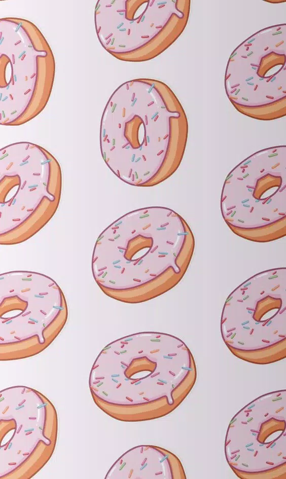 Cute Donut Wallpaper HD 4K Screenshot 2