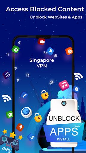 Singapore VPN - Free, Fast & Secure ဖန်သားပြင်ဓာတ်ပုံ 3