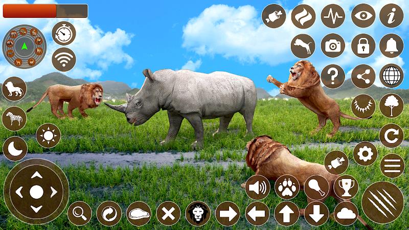 Lion Games 3D Animal Simulator ภาพหน้าจอ 0