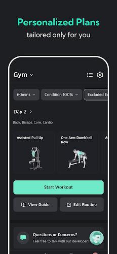 Planfit AI Gym Workout Plans Zrzut ekranu 3