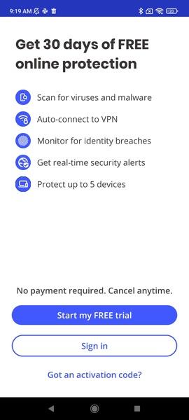 McAfee Security: Antivirus VPN Capture d'écran 1