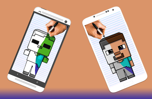 How to draw Minecraft Characters by Drawings Apps應用截圖第3張