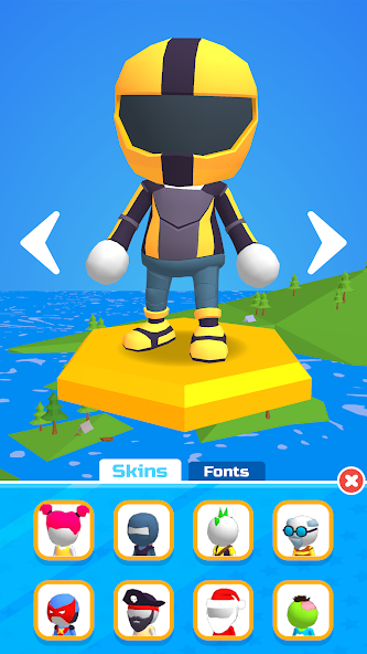 Do Not Fall .io Mod ဖန်သားပြင်ဓာတ်ပုံ 0