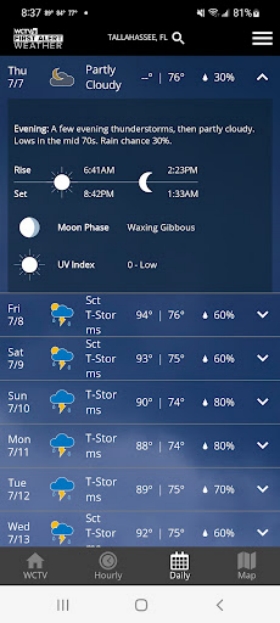 WCTV First Alert Weather Capture d'écran 2