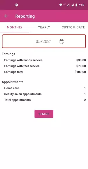 Nail Tech Appointment App Schermafbeelding 2