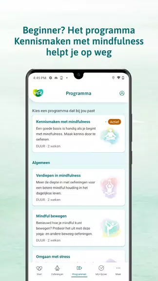 VGZ Mindfulness Coach Captura de pantalla 2