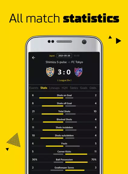 Live Score: football scores ဖန်သားပြင်ဓာတ်ပုံ 2