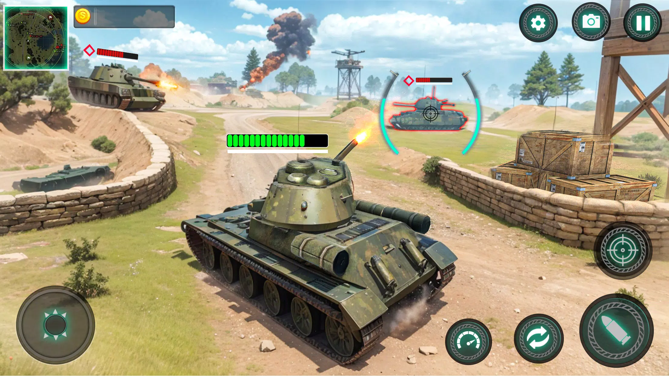 Military Tank War Machine Sim Tangkapan skrin 2