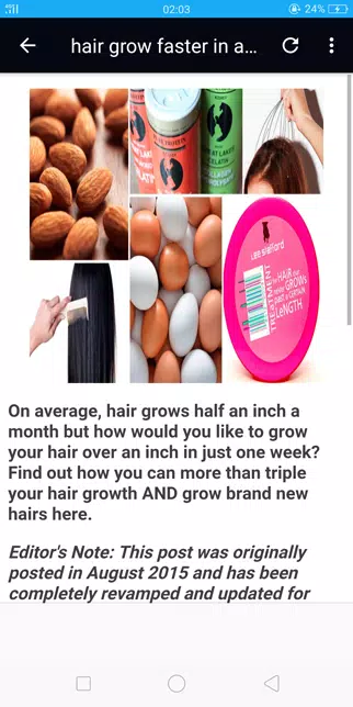 How to grow hair faster Schermafbeelding 0