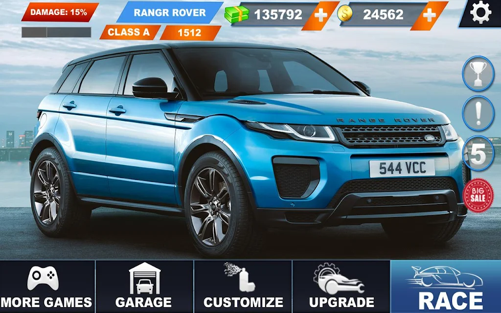 Range Rover City Driving: lx crazy car stunts Tangkapan skrin 0