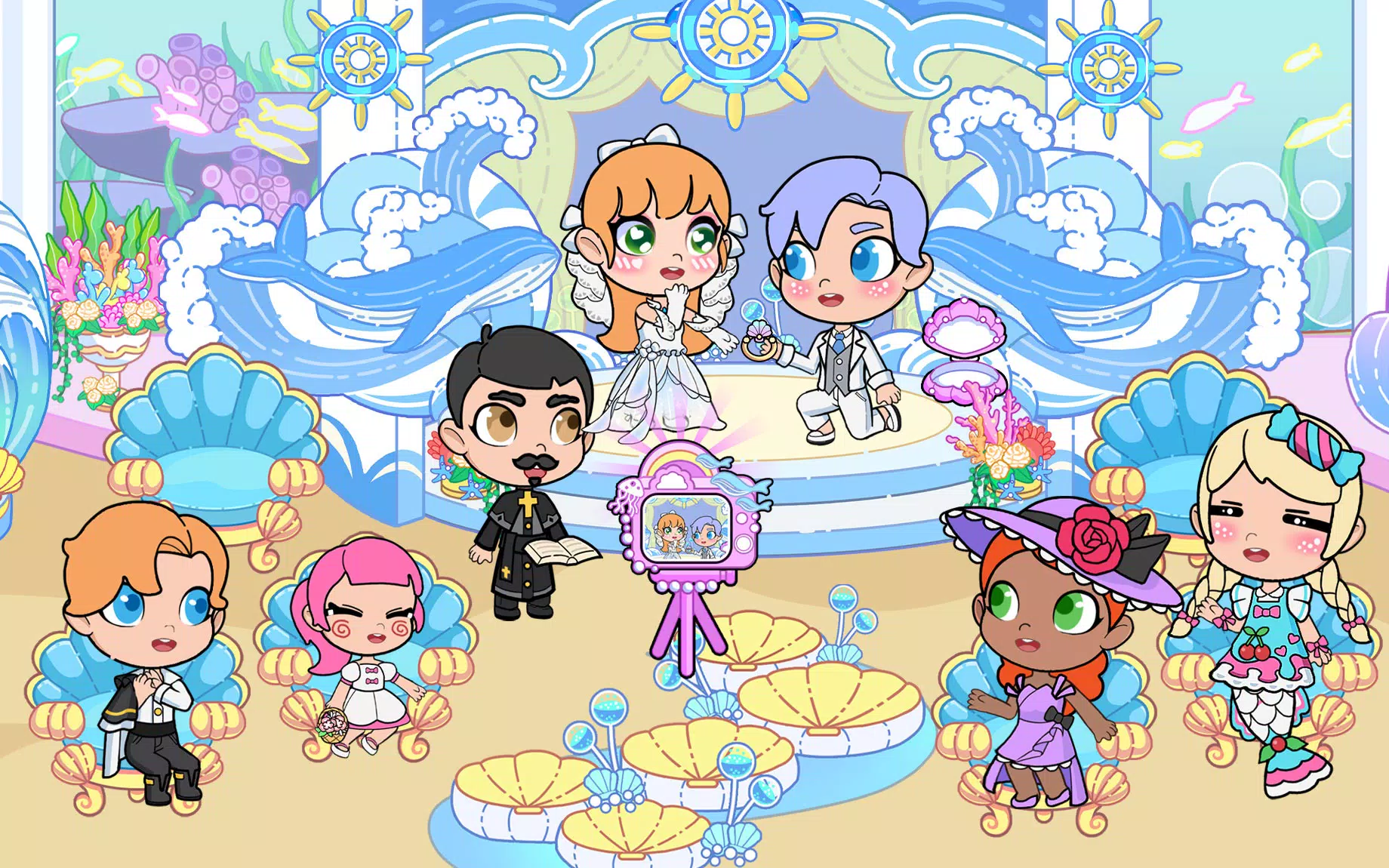 Mermaid Wedding World Schermafbeelding 0