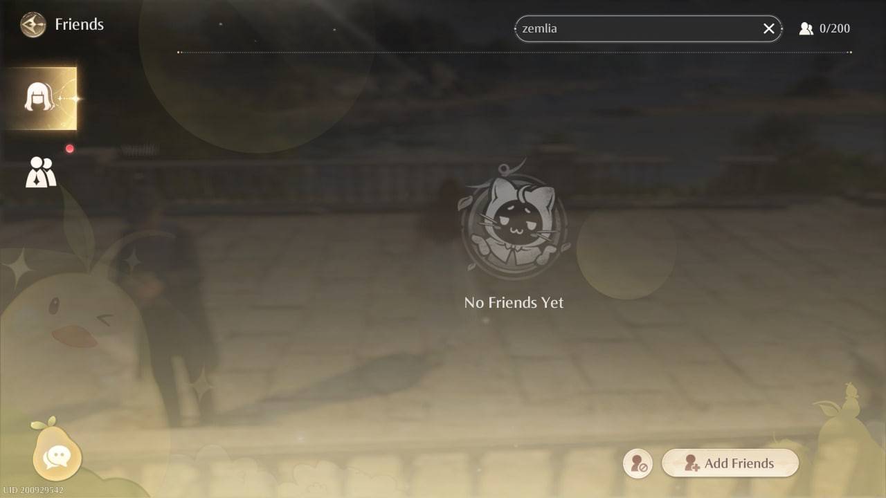 Friend Search in Infinity Nikki