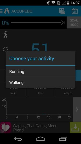 Schermata Accupedo Pedometer 1
