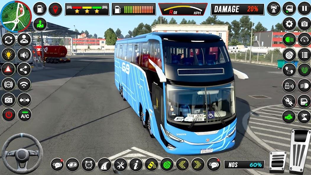 Coach Bus Driving- Bus Game Mod Captura de tela 1