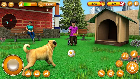 Pet Dog Family Adventure Games Ảnh chụp màn hình 0