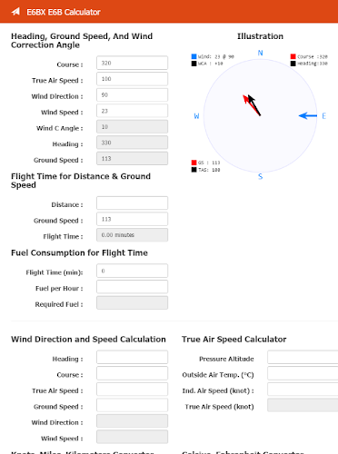 E6BX E6B Calculator Captura de tela 1