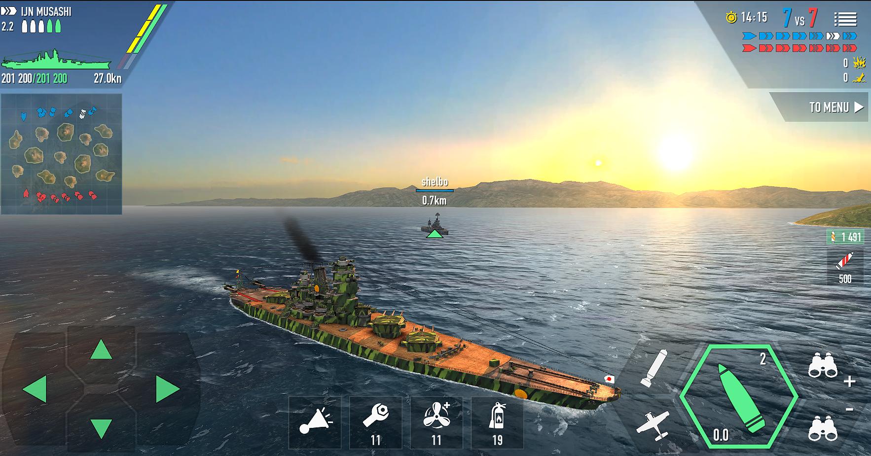 Battle of Warships Tangkapan skrin 2