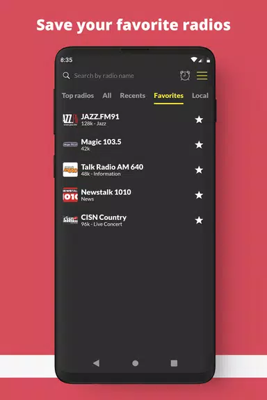 Radio Canadá FM en línea Captura de pantalla 1