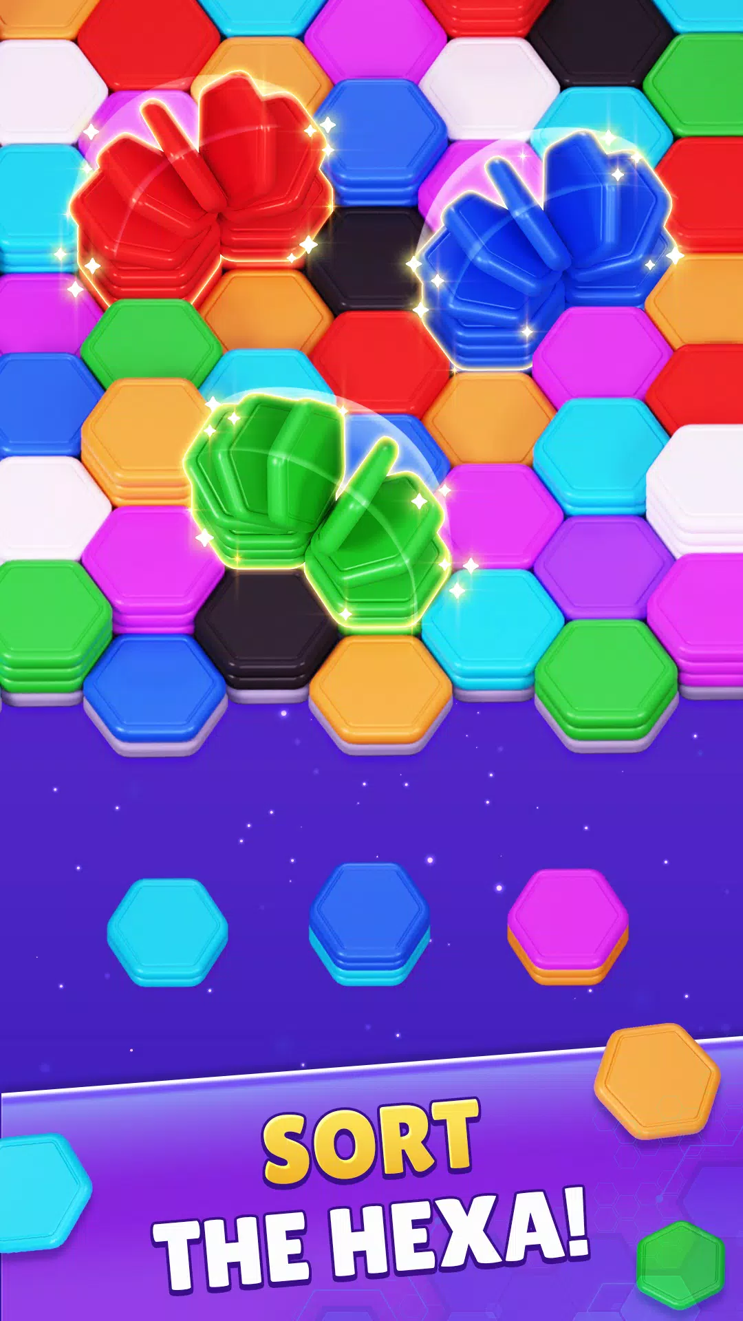 Color Hexa Sort Puzzle Game Ảnh chụp màn hình 1