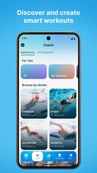 Swim.com: Workouts & Tracking Ekran Görüntüsü 2