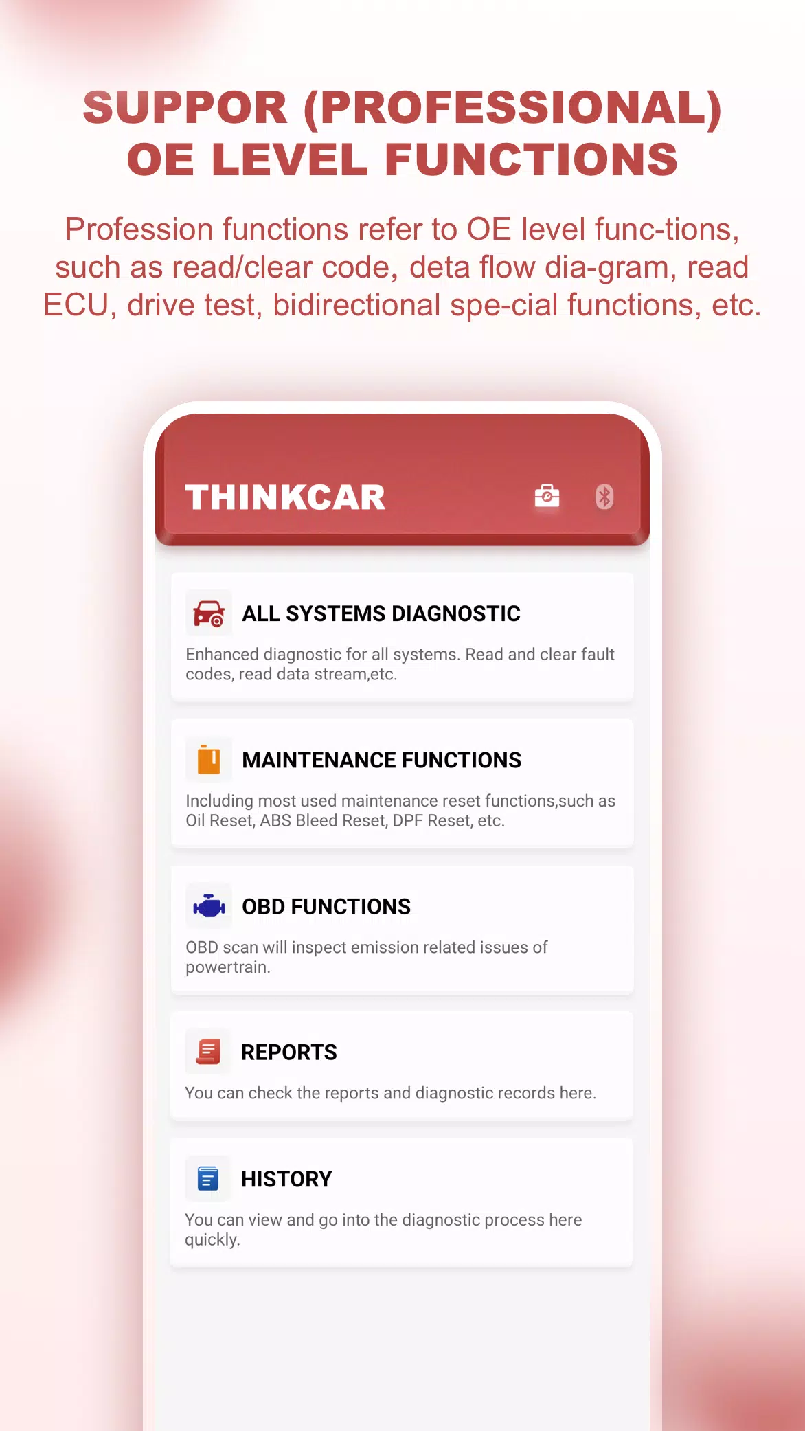 ThinkCar pro Captura de pantalla 0