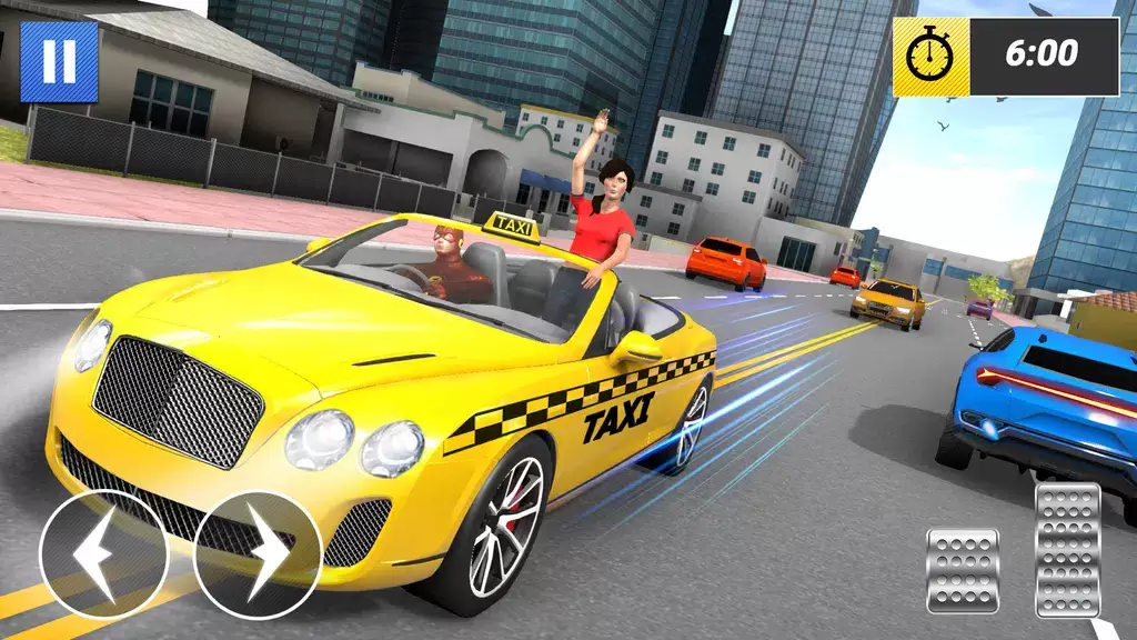 Superhero Car Games Taxi Games Zrzut ekranu 1