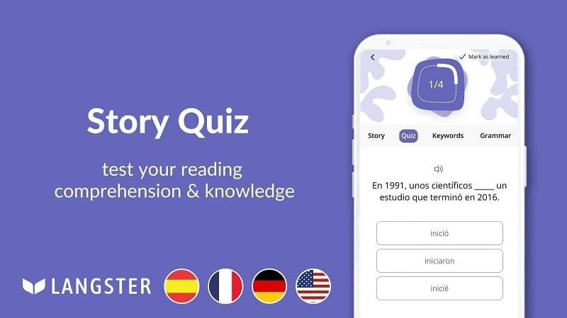 Learn Languages with Langster Capture d'écran 2