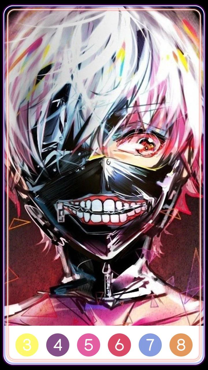 Tokyo Ghoul Paint by Number ဖန်သားပြင်ဓာတ်ပုံ 2