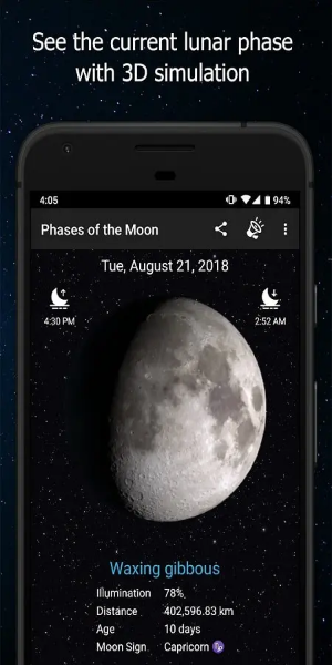 Phases of the Moon Pro ဖန်သားပြင်ဓာတ်ပုံ 0