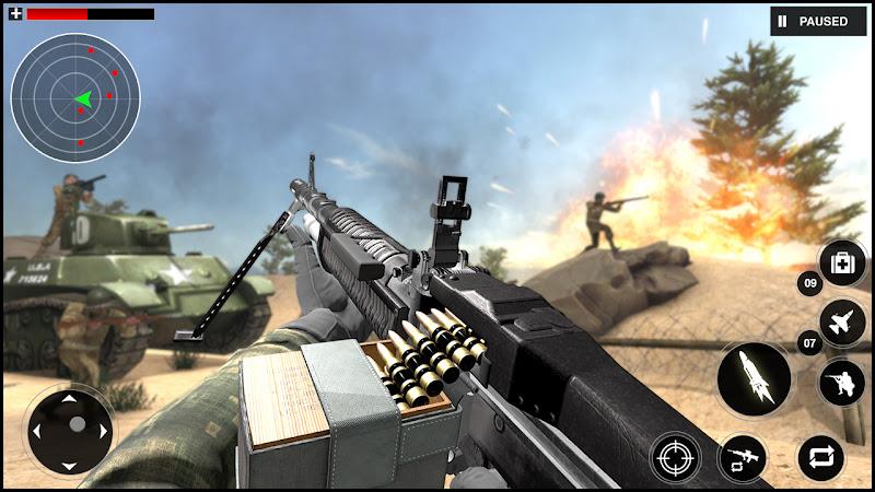 Gunner World War: WW2 Gun Game Tangkapan skrin 3