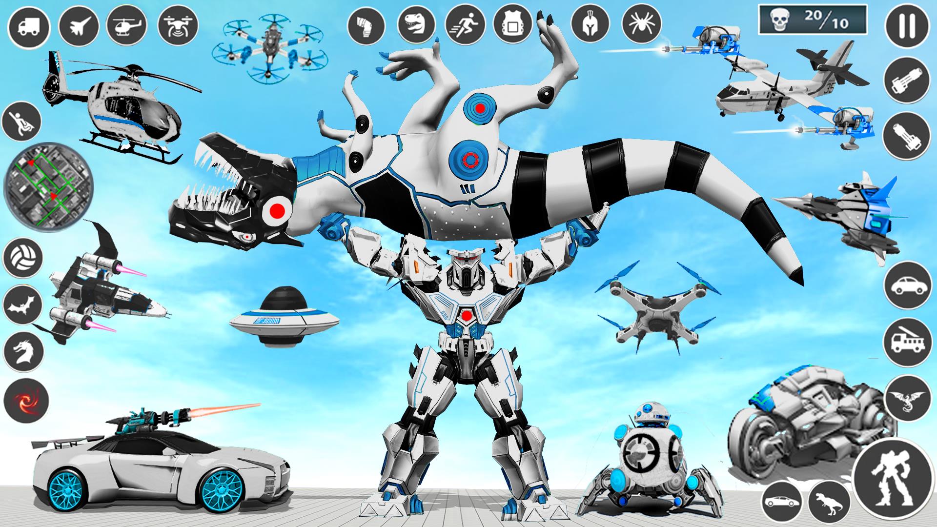 Multi Robot Car Transform Game ภาพหน้าจอ 2