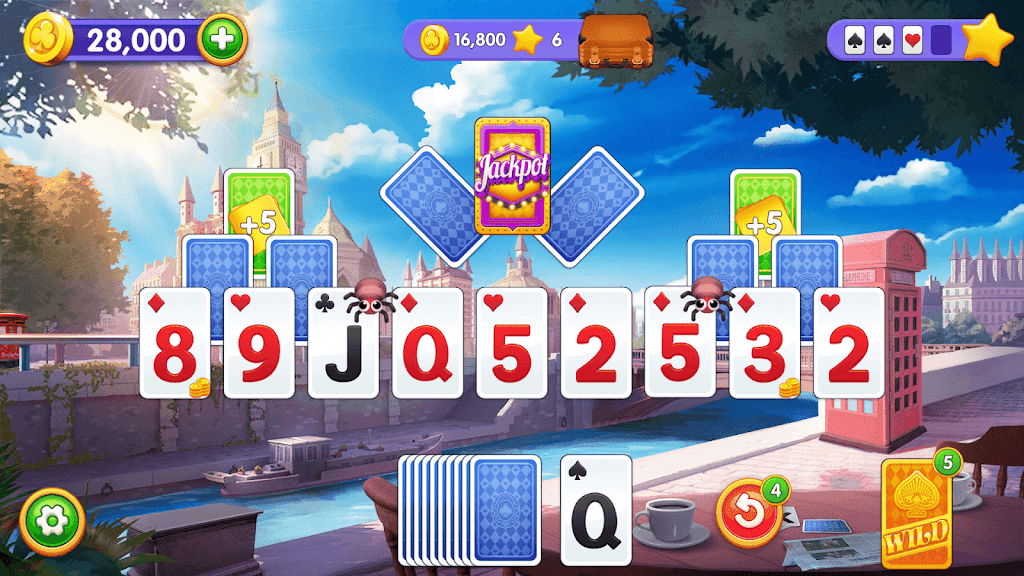 Solitaire Trip: Classic Tripeaks Card Game ภาพหน้าจอ 0