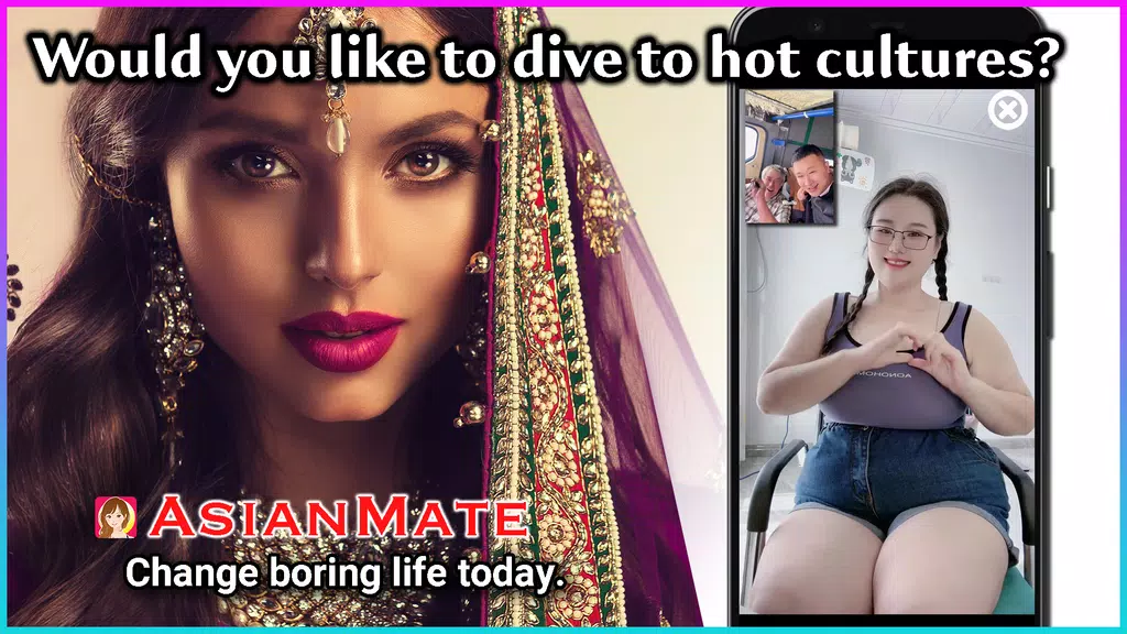 AsianMate - Live video chat Ekran Görüntüsü 0