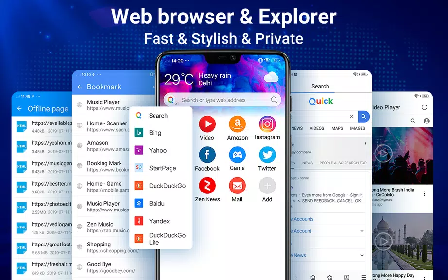 Web Browser - Fast & Privacy Ekran Görüntüsü 0