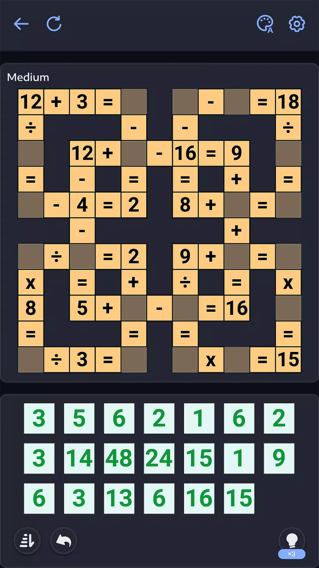 Crossmath - Math Puzzle Games Ảnh chụp màn hình 1