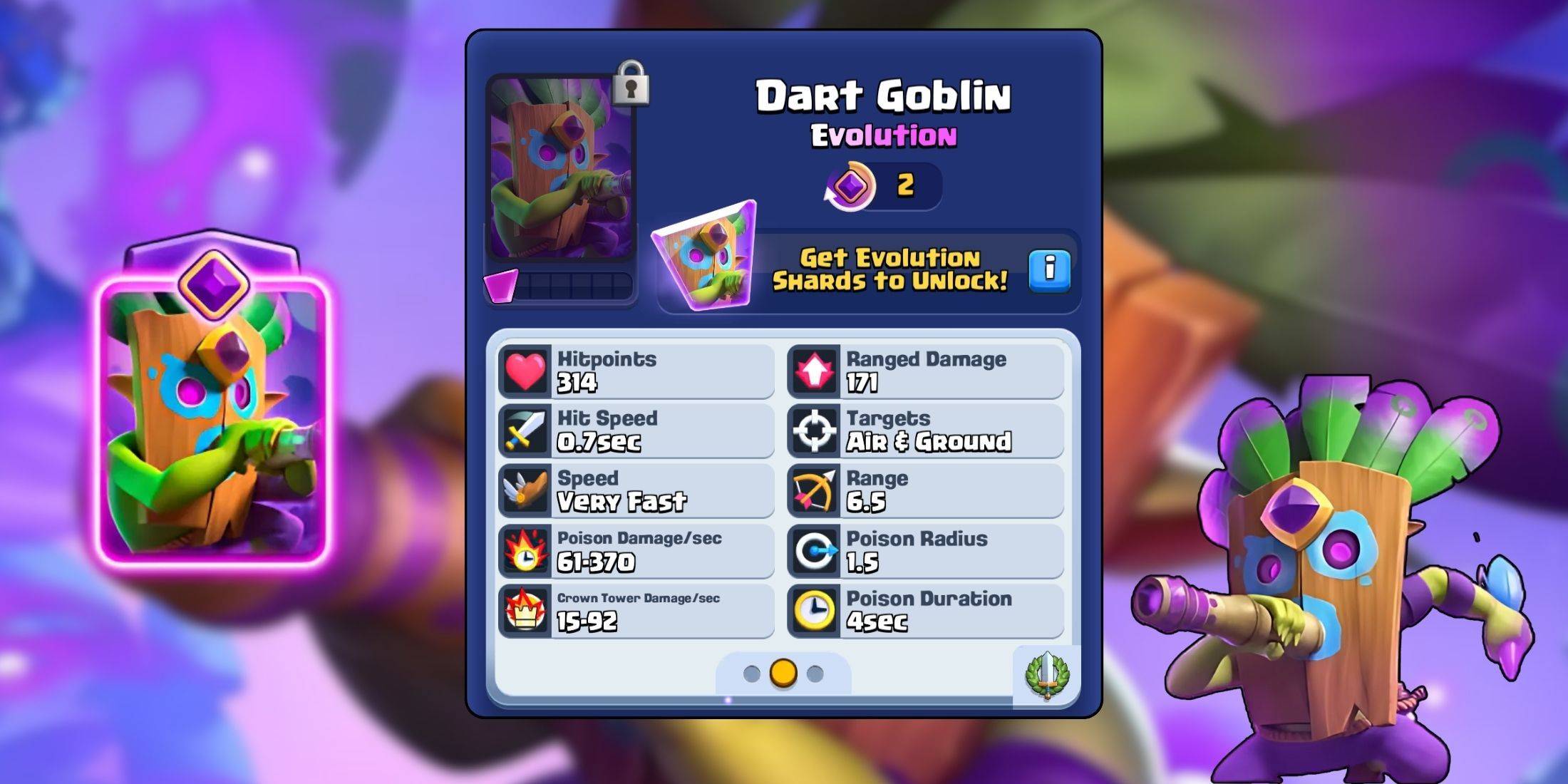 Evo Dart Goblin trong Clash Royale