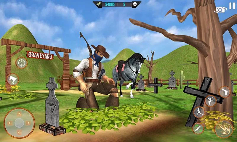 West Cowboy Shooting Games 3D স্ক্রিনশট 3