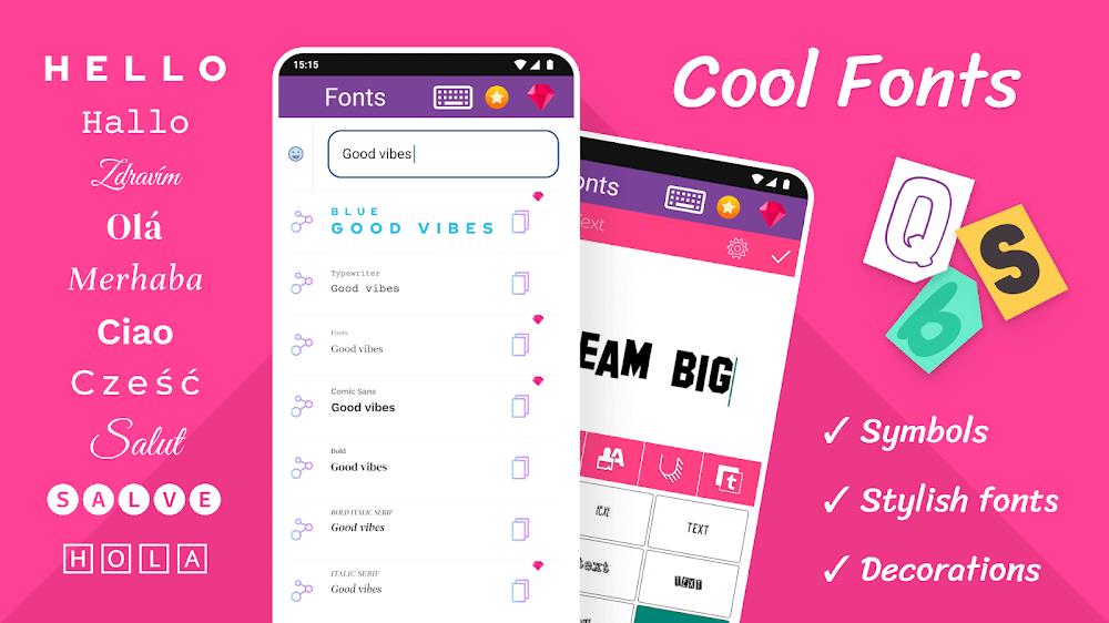 Fonts: Stylish Text Cool Fonts স্ক্রিনশট 0