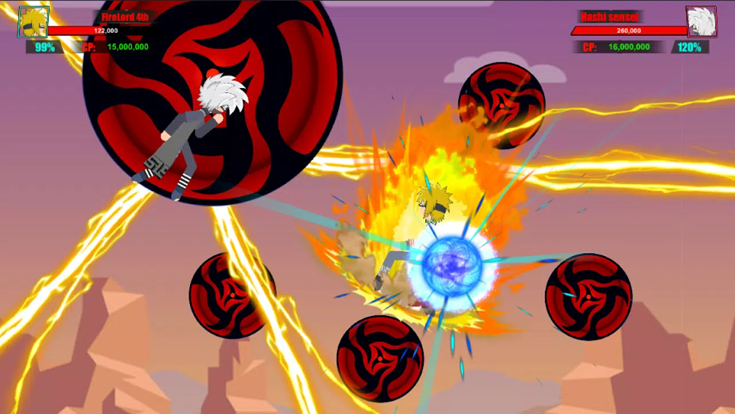 Stickman Ninja Fight 3v3 Mod Captura de pantalla 2