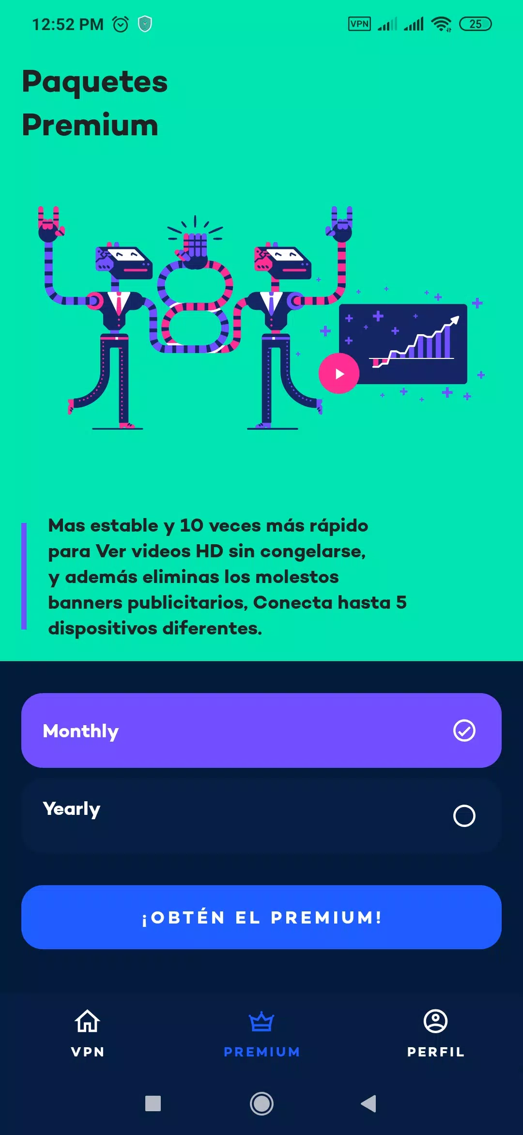 YouVPN: VPN Gratis 2021, VPN Servidor Proxy Rápido स्क्रीनशॉट 0