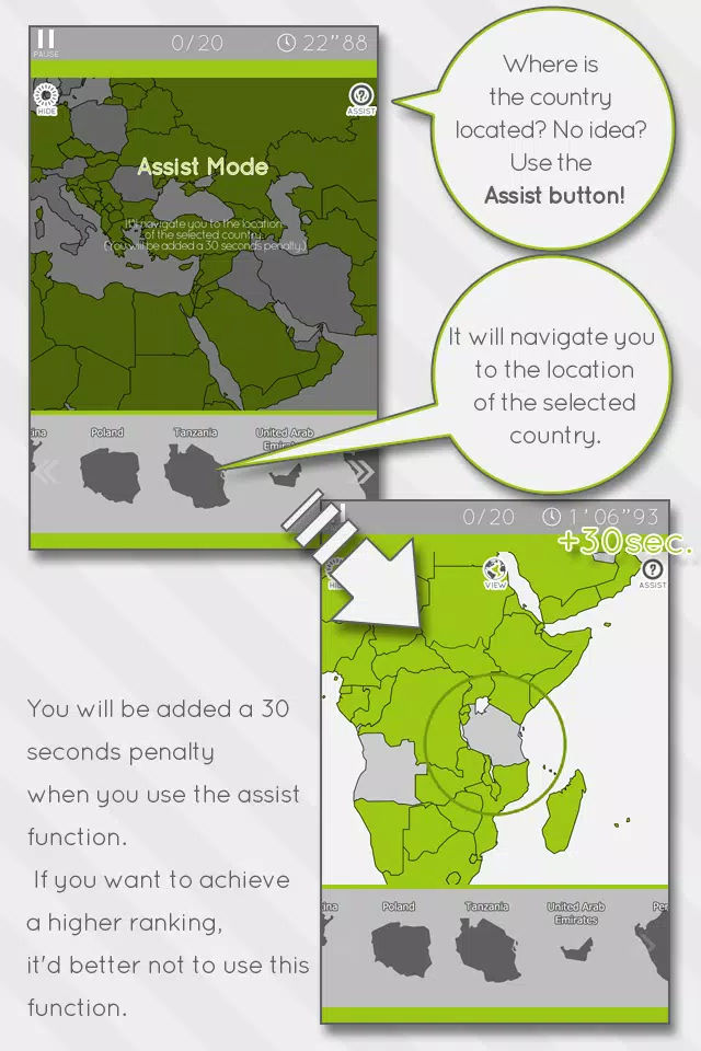 E. Learning World Map Puzzle Ảnh chụp màn hình 2