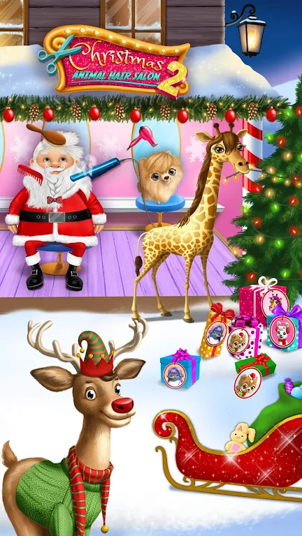 Schermata Christmas Animal Hair Salon 2 2