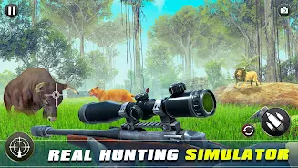 Safari Animal Hunter Simulator ภาพหน้าจอ 0