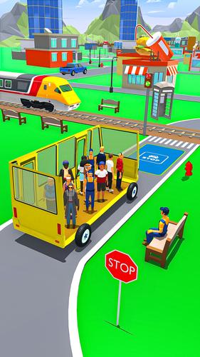 Bus Arrival Theme Park Games Captura de pantalla 0